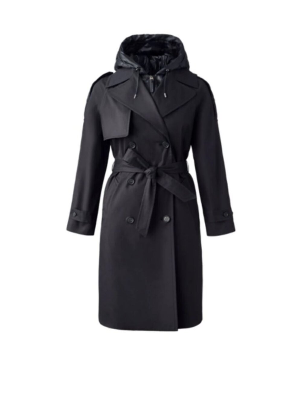 Mackage Black Trisha Trench Coat